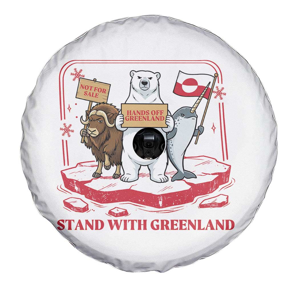 Hands Off Greenland Spare Tire Cover Support Greenlander Gift TS12 Print Your Wear