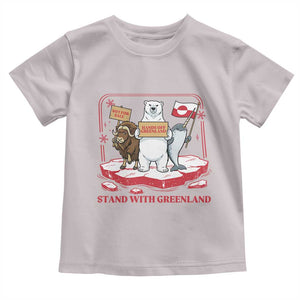 Hands Off Greenland Toddler T Shirt Support Greenlander Gift TS12 Ice Gray Print Your Wear