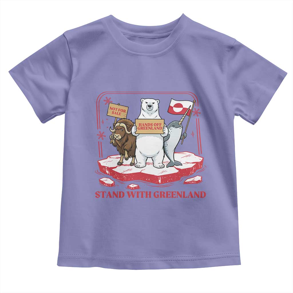 Hands Off Greenland Toddler T Shirt Support Greenlander Gift TS12 Violet Print Your Wear