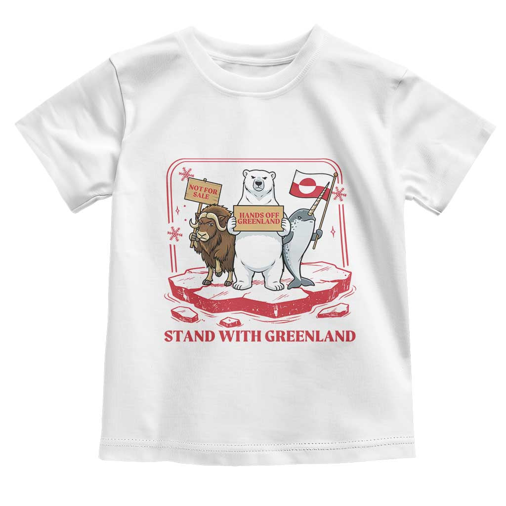 Hands Off Greenland Toddler T Shirt Support Greenlander Gift TS12 White Print Your Wear