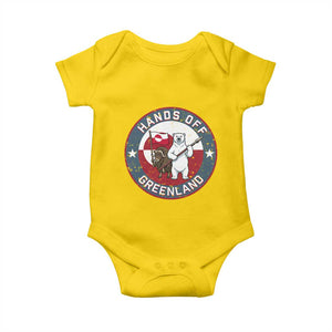 Hands Off Greenland Baby Onesie Anti Authoritarian Political Gag Gift TS12 Daisy Print Your Wear
