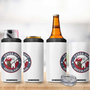 Hands Off Greenland 4 in 1 Can Cooler Tumbler Anti Authoritarian Political Gag Gift TS12 Print Your Wear