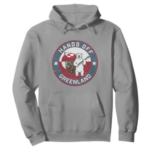 Hands Off Greenland Hoodie Anti Authoritarian Political Gag Gift TS12 Sport Gray Print Your Wear