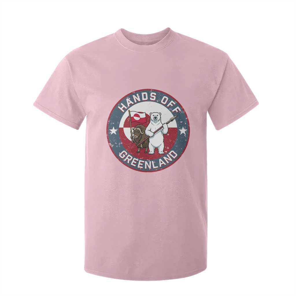 Hands Off Greenland T Shirt For Kid Anti Authoritarian Political Gag Gift TS12 Light Pink Print Your Wear