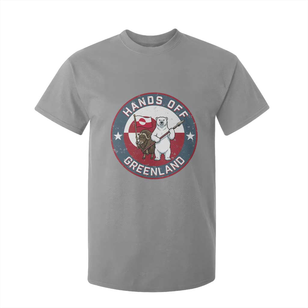 Hands Off Greenland T Shirt For Kid Anti Authoritarian Political Gag Gift TS12 Sport Gray Print Your Wear