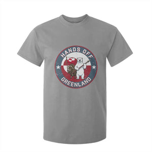 Hands Off Greenland T Shirt For Kid Anti Authoritarian Political Gag Gift TS12 Sport Gray Print Your Wear