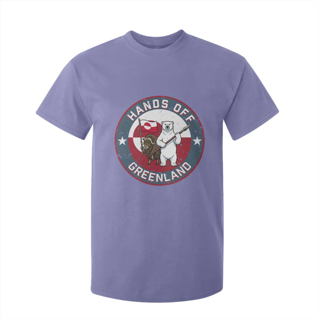 Hands Off Greenland T Shirt For Kid Anti Authoritarian Political Gag Gift TS12 Violet Print Your Wear