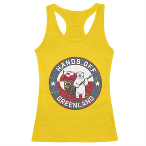 Hands Off Greenland Racerback Tank Top Anti Authoritarian Political Gag Gift TS12 Daisy Print Your Wear