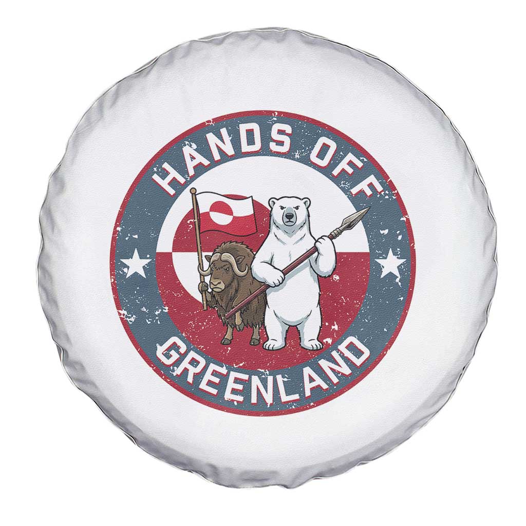 Hands Off Greenland Spare Tire Cover Anti Authoritarian Political Gag Gift TS12 Print Your Wear