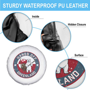 Hands Off Greenland Spare Tire Cover Anti Authoritarian Political Gag Gift TS12 Print Your Wear