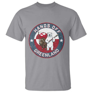 Hands Off Greenland T Shirt Anti Authoritarian Political Gag Gift TS12 Sport Gray Print Your Wear