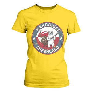 Hands Off Greenland T Shirt For Women Anti Authoritarian Political Gag Gift TS12 Daisy Print Your Wear