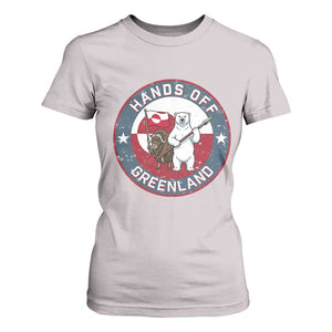 Hands Off Greenland T Shirt For Women Anti Authoritarian Political Gag Gift TS12 Ice Gray Print Your Wear