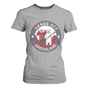 Hands Off Greenland T Shirt For Women Anti Authoritarian Political Gag Gift TS12 Sport Gray Print Your Wear