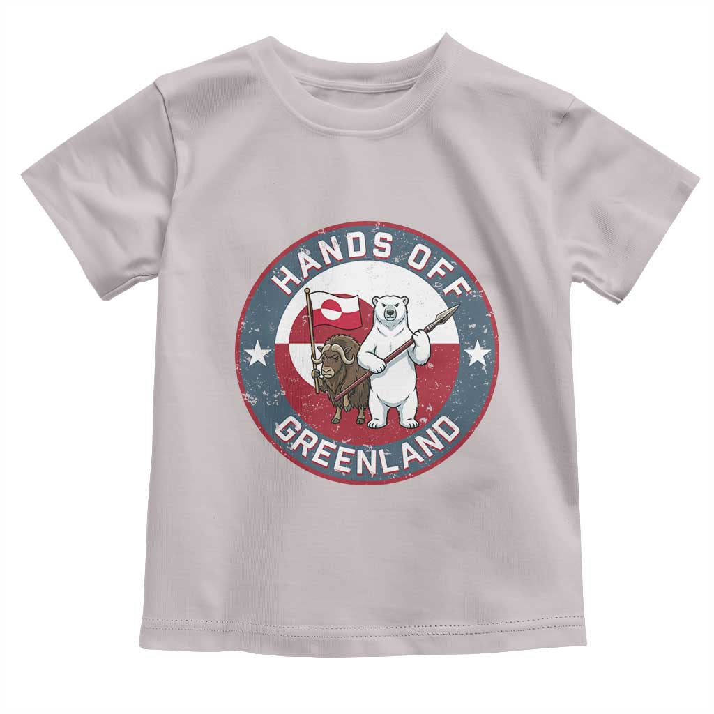 Hands Off Greenland Toddler T Shirt Anti Authoritarian Political Gag Gift TS12 Ice Gray Print Your Wear