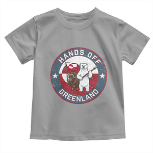 Hands Off Greenland Toddler T Shirt Anti Authoritarian Political Gag Gift TS12 Sport Gray Print Your Wear