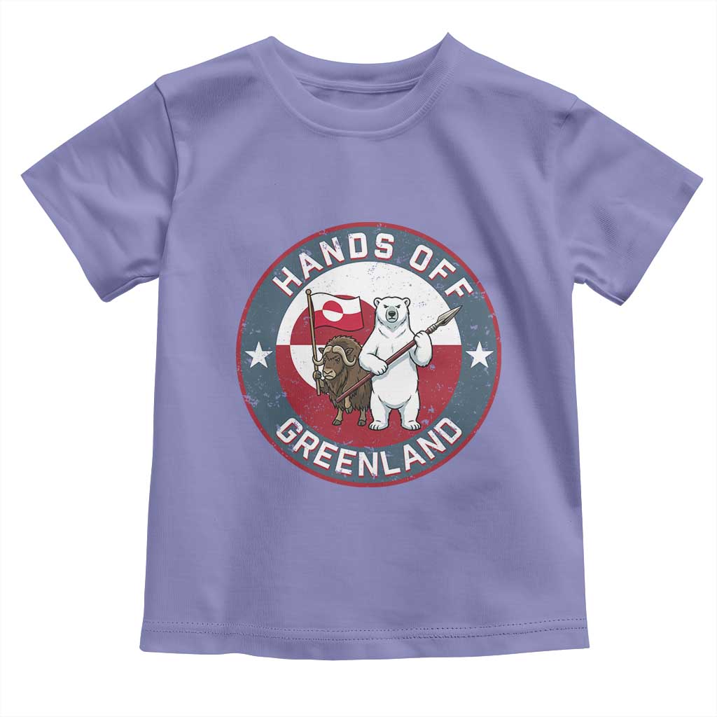 Hands Off Greenland Toddler T Shirt Anti Authoritarian Political Gag Gift TS12 Violet Print Your Wear
