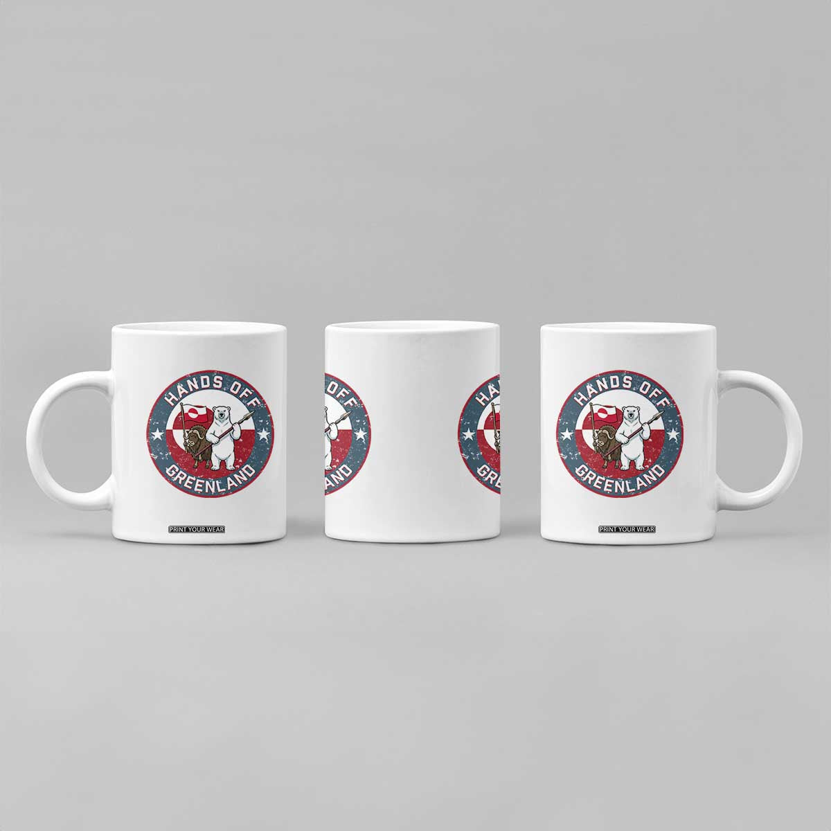 Hands Off Greenland Coffee Mug Anti Authoritarian Political Gag Gift TS12 Print Your Wear