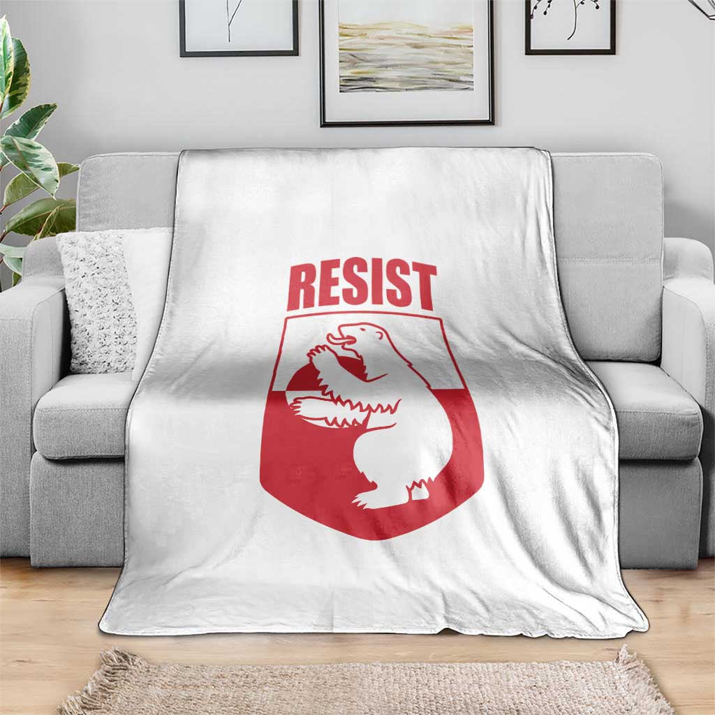 Greenland Resist Throw Blanket Stand With Greenlanders TS12 Print Your Wear