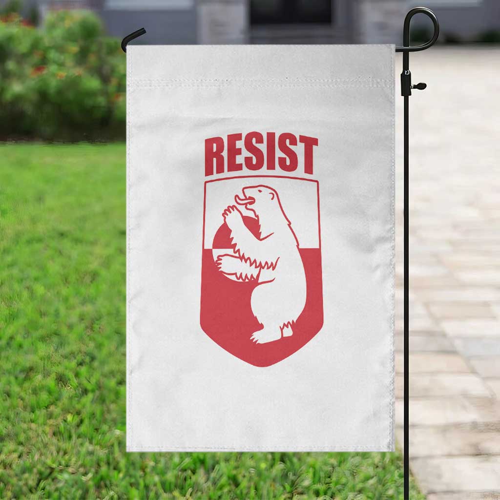 Greenland Resist Garden Flag Stand With Greenlanders TS12 Print Your Wear
