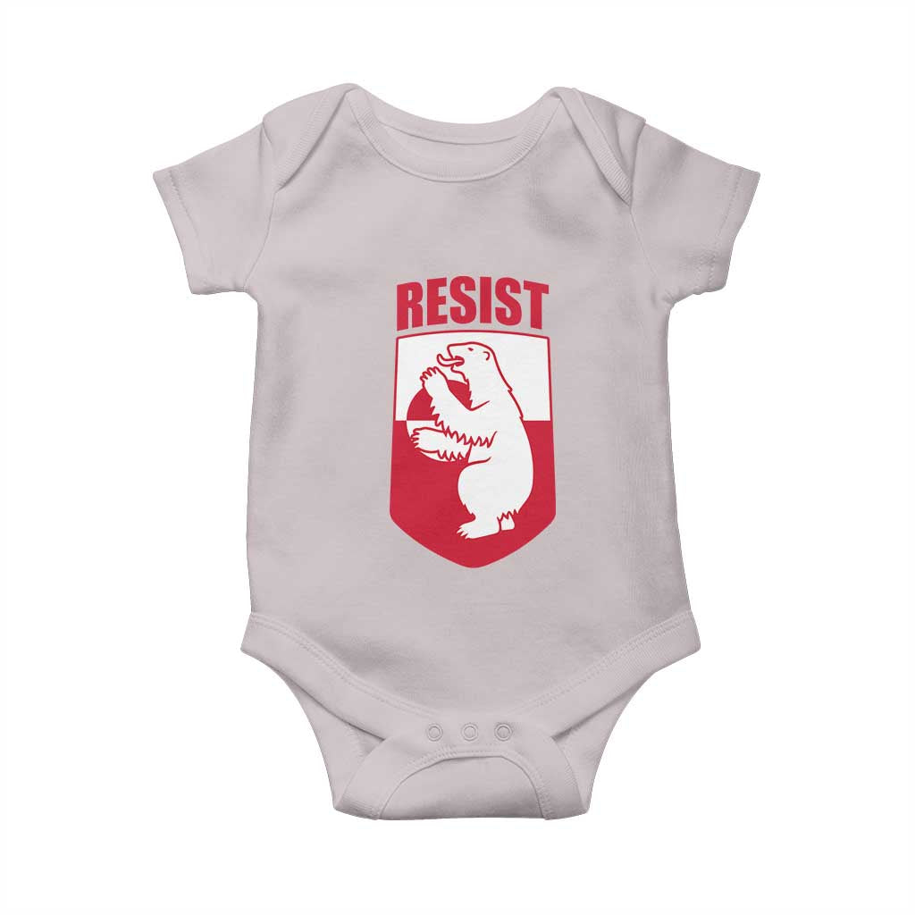 Greenland Resist Baby Onesie Stand With Greenlanders TS12 Ice Gray Print Your Wear