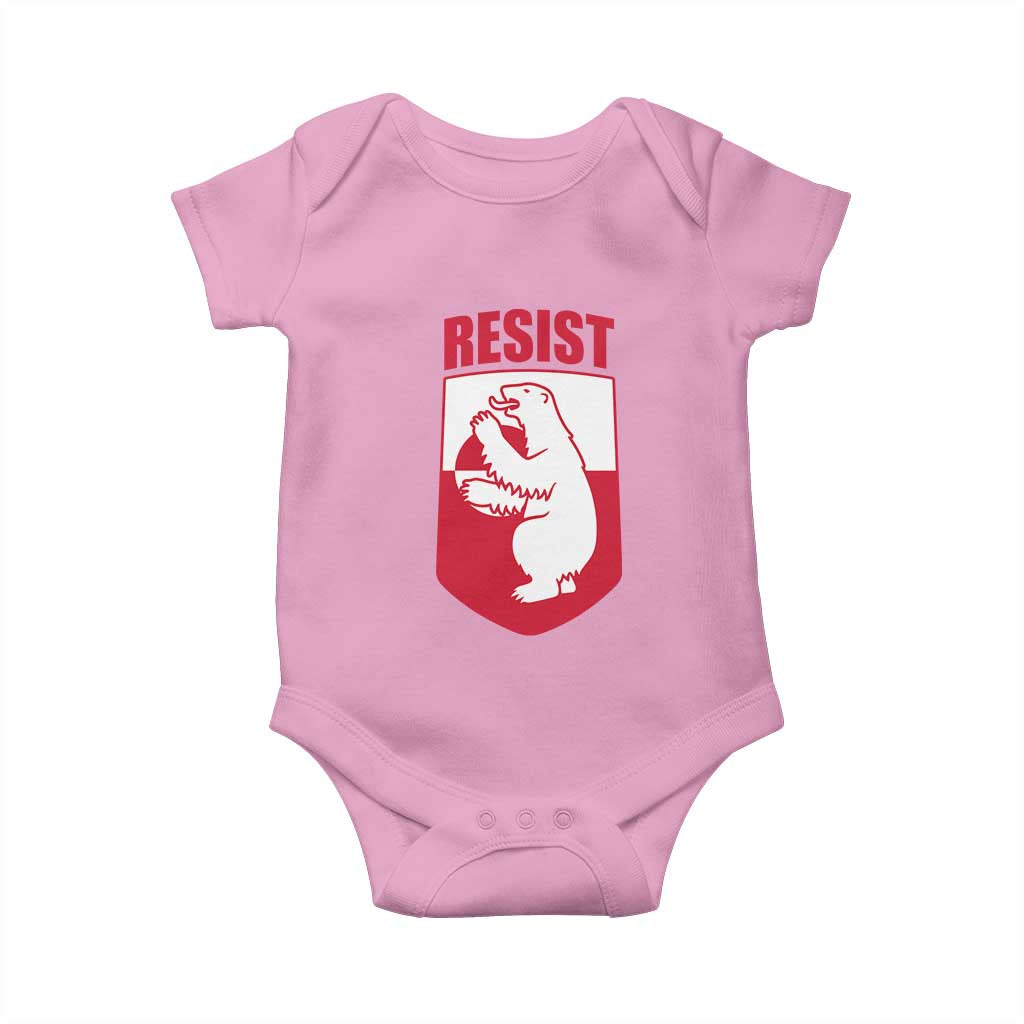 Greenland Resist Baby Onesie Stand With Greenlanders TS12 Light Pink Print Your Wear