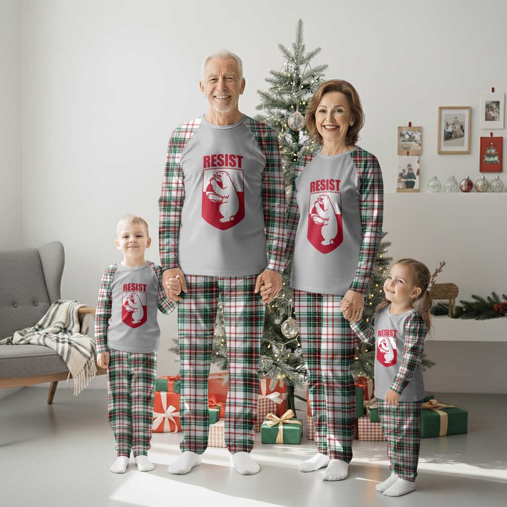 Greenland Resist Plaid Pajama Set Stand With Greenlanders TS12 Christmas Plaid Print Your Wear