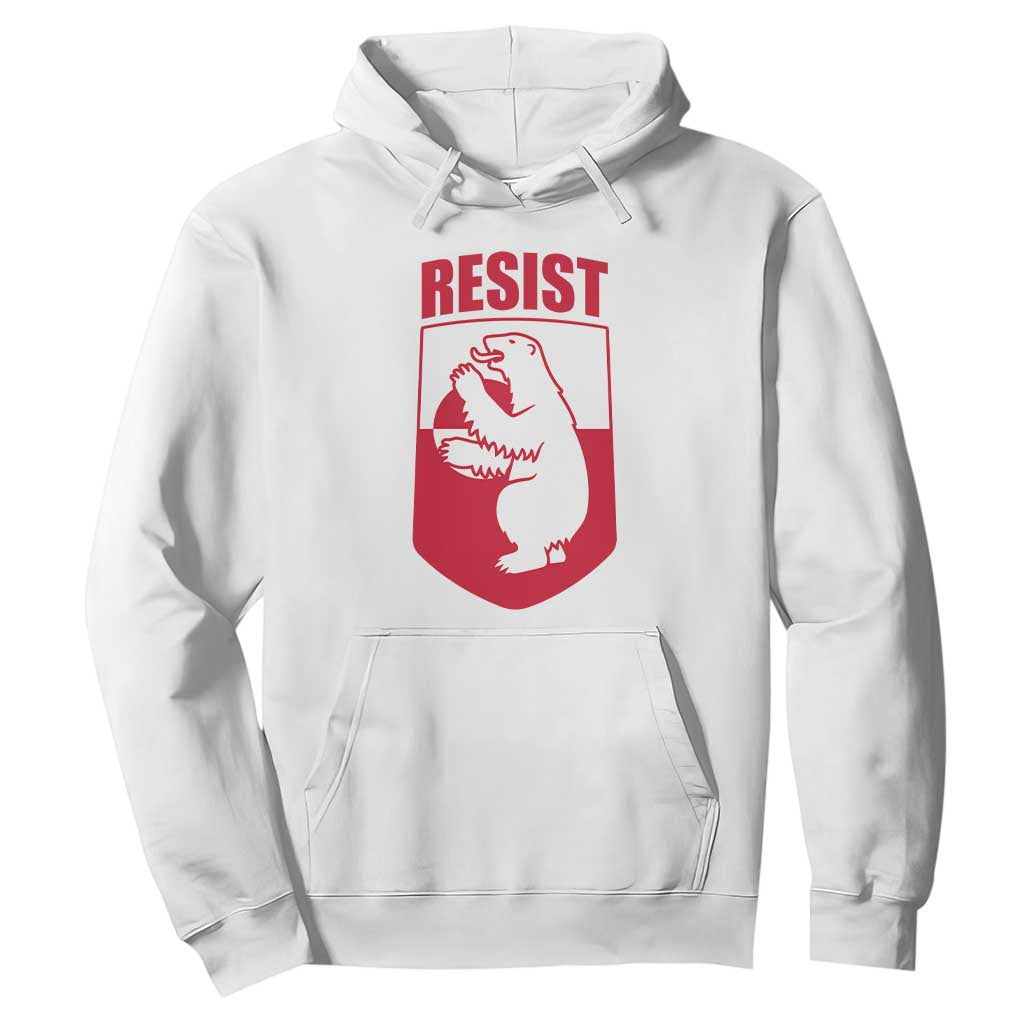 Greenland Resist Hoodie Stand With Greenlanders TS12 White Print Your Wear
