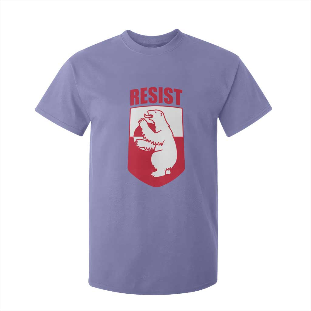 Greenland Resist T Shirt For Kid Stand With Greenlanders TS12 Violet Print Your Wear