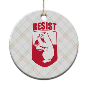 Greenland Resist Ceramic Ornament Stand With Greenlanders TS12 1pc Christmas Plaid Print Your Wear