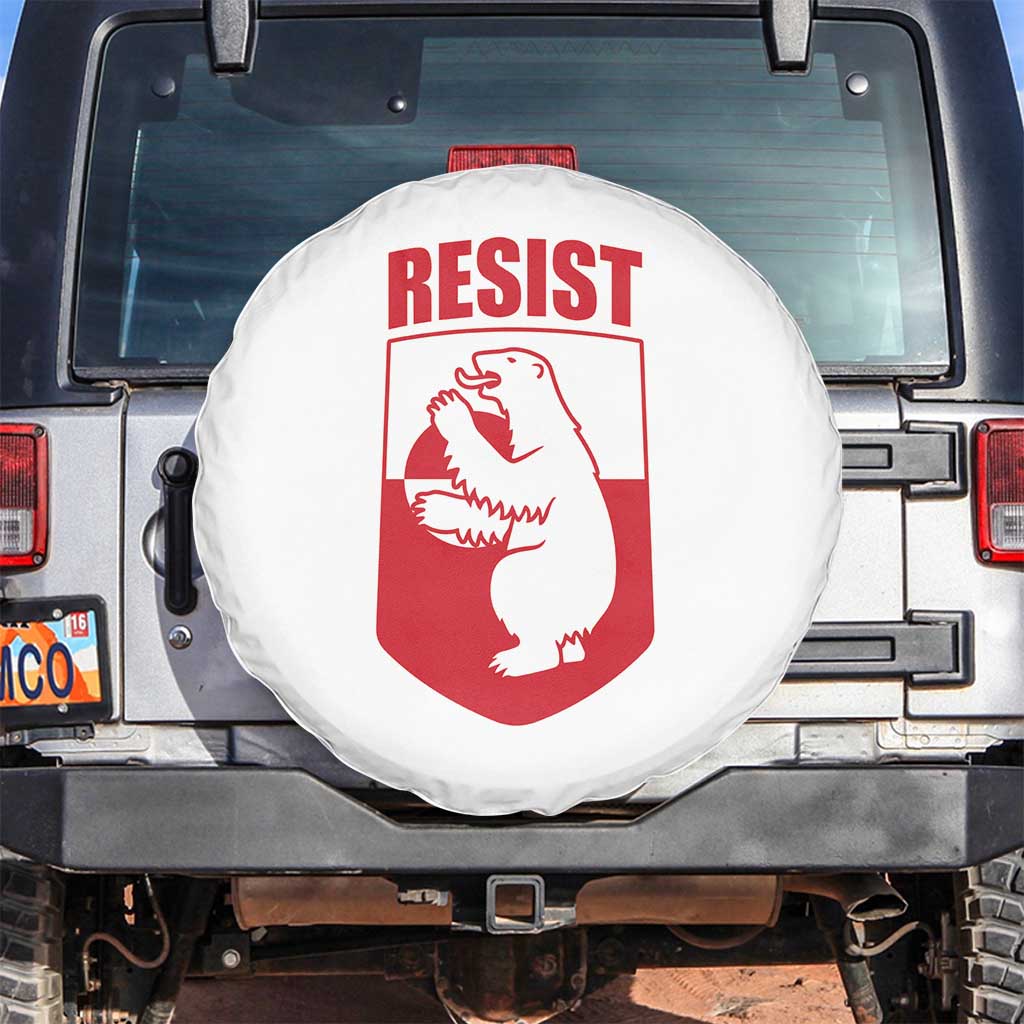 Greenland Resist Spare Tire Cover Stand With Greenlanders TS12 No hole White Print Your Wear