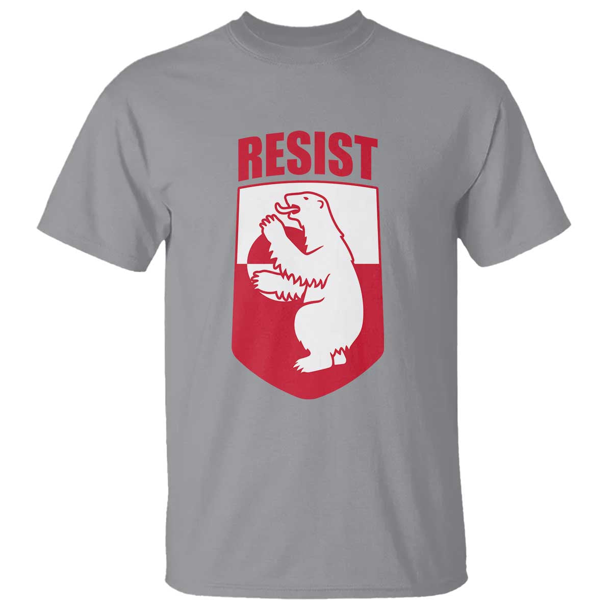 Greenland Resist T Shirt Stand With Greenlanders TS12 Sport Gray Print Your Wear
