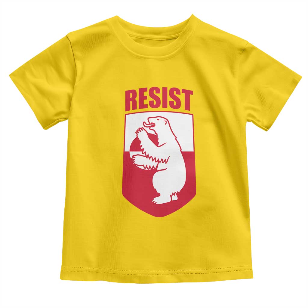 Greenland Resist Toddler T Shirt Stand With Greenlanders TS12 Daisy Print Your Wear