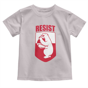 Greenland Resist Toddler T Shirt Stand With Greenlanders TS12 Ice Gray Print Your Wear