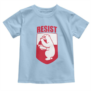 Greenland Resist Toddler T Shirt Stand With Greenlanders TS12 Light Blue Print Your Wear