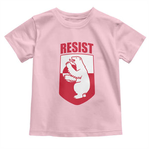 Greenland Resist Toddler T Shirt Stand With Greenlanders TS12 Light Pink Print Your Wear