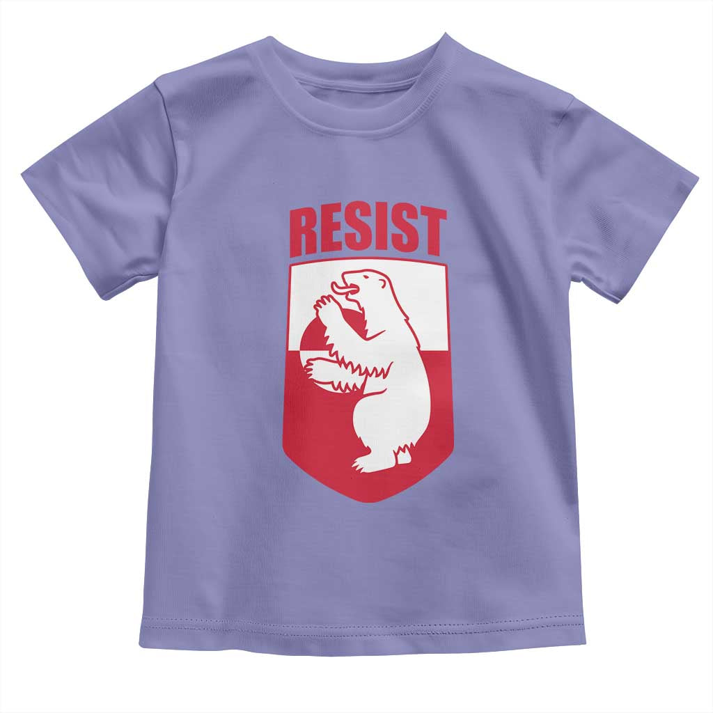 Greenland Resist Toddler T Shirt Stand With Greenlanders TS12 Violet Print Your Wear