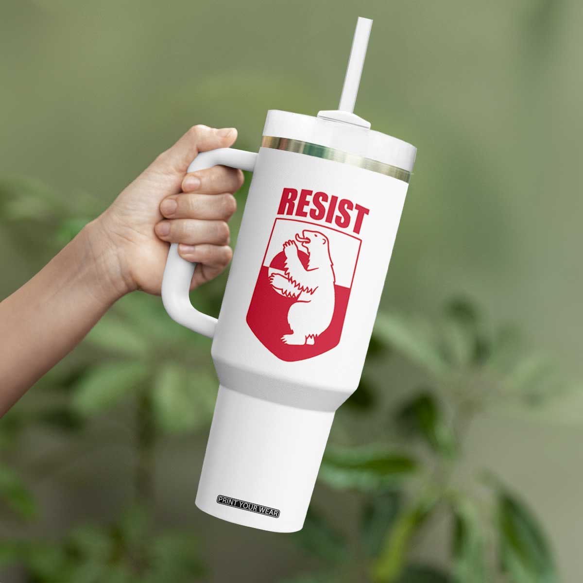 Greenland Resist Tumbler With Handle Stand With Greenlanders TS12 Print Your Wear
