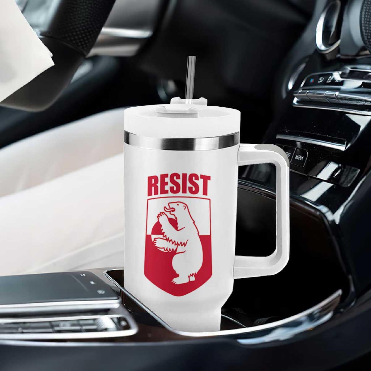 Greenland Resist Tumbler With Handle Stand With Greenlanders TS12 Print Your Wear