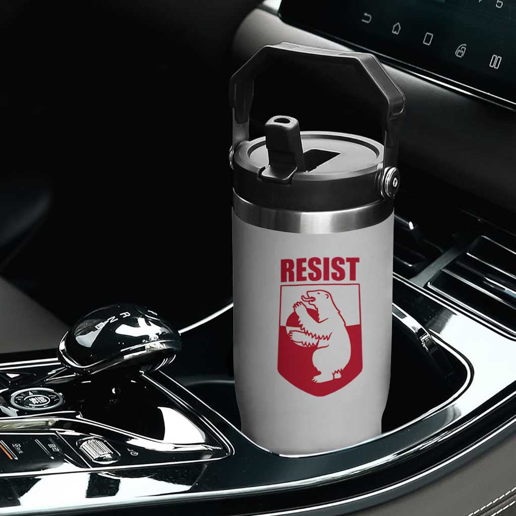 Greenland Resist Flip Straw Tumbler Stand With Greenlanders TS12 Print Your Wear