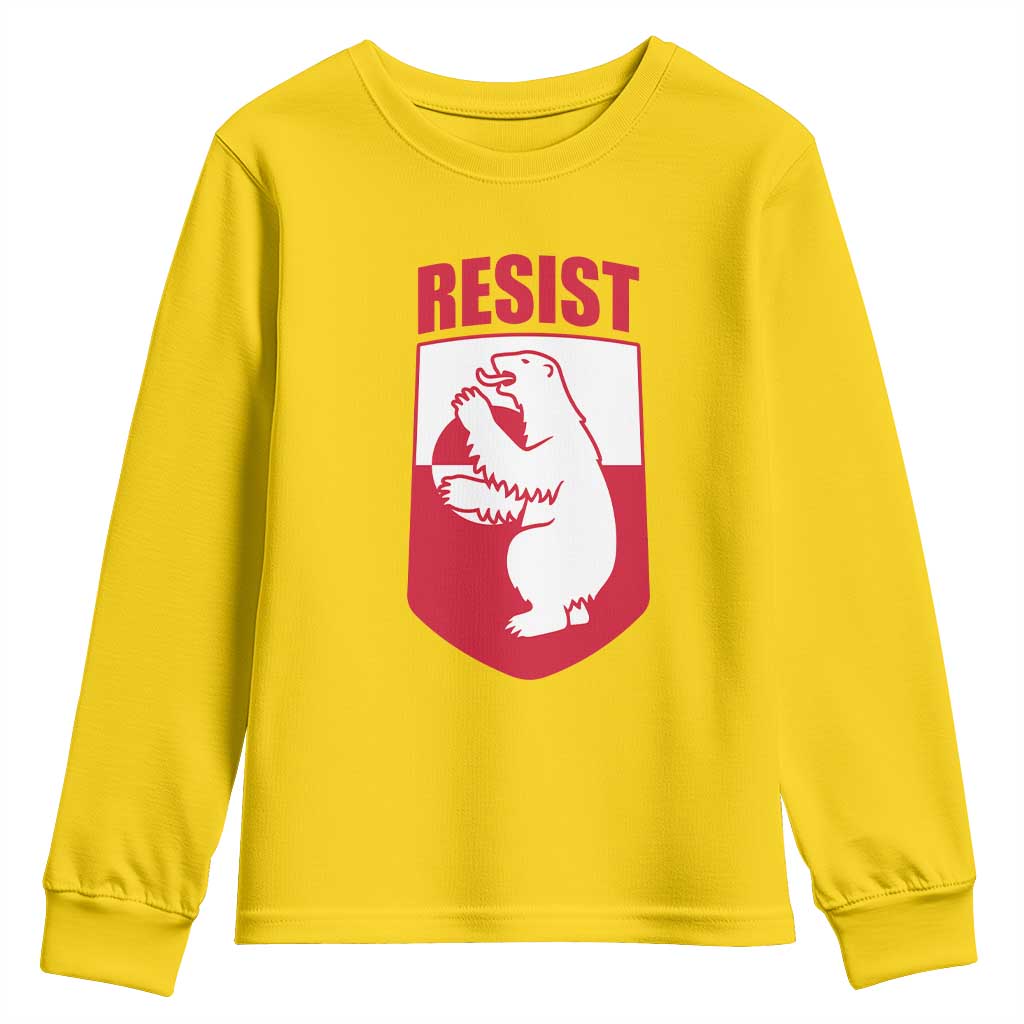 Greenland Resist Youth Sweatshirt Stand With Greenlanders TS12 Daisy Print Your Wear