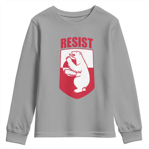 Greenland Resist Youth Sweatshirt Stand With Greenlanders TS12 Sport Gray Print Your Wear