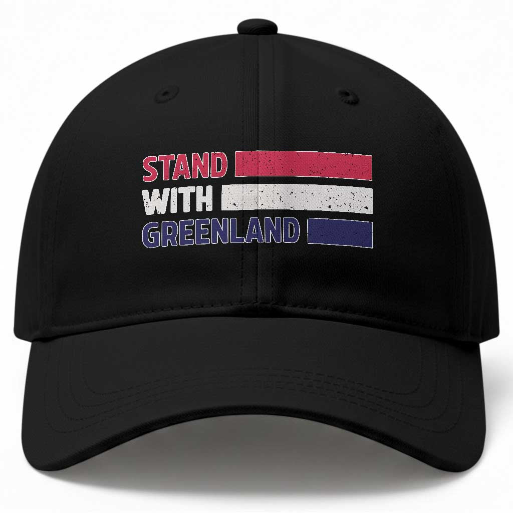 Vintage Retro Stand With Greenland Baseball Cap Support Greenlander Gift TS12 Print Your Wear