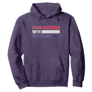 Vintage Retro Stand With Greenland Hoodie Support Greenlander Gift TS12 Purple Print Your Wear
