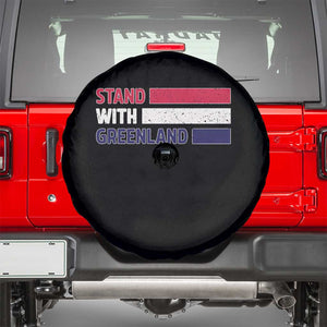 Vintage Retro Stand With Greenland Spare Tire Cover Support Greenlander Gift TS12 Black Print Your Wear