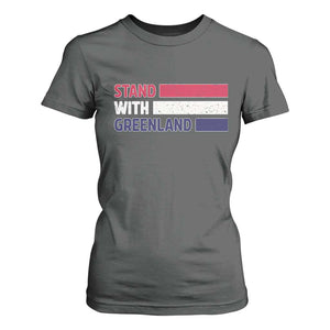 Vintage Retro Stand With Greenland T Shirt For Women Support Greenlander Gift TS12 Dark Heather Print Your Wear