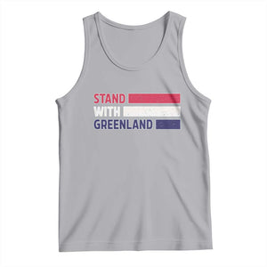 Vintage Retro Stand With Greenland Tank Top Support Greenlander Gift TS12 Athletic Heather Print Your Wear