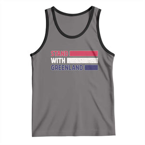Vintage Retro Stand With Greenland Tank Top Support Greenlander Gift TS12 Deep Heather Black Print Your Wear