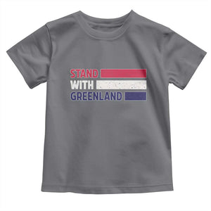 Vintage Retro Stand With Greenland Toddler T Shirt Support Greenlander Gift TS12 Charcoal Print Your Wear