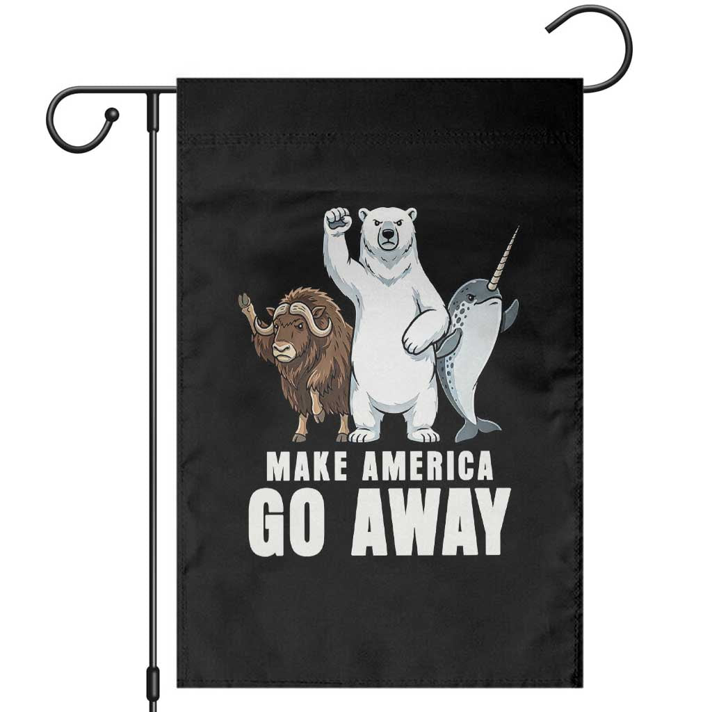 Funny Make America Go Away Garden Flag Anti Authoritarian Political Gag Gift TS12 Black Print Your Wear